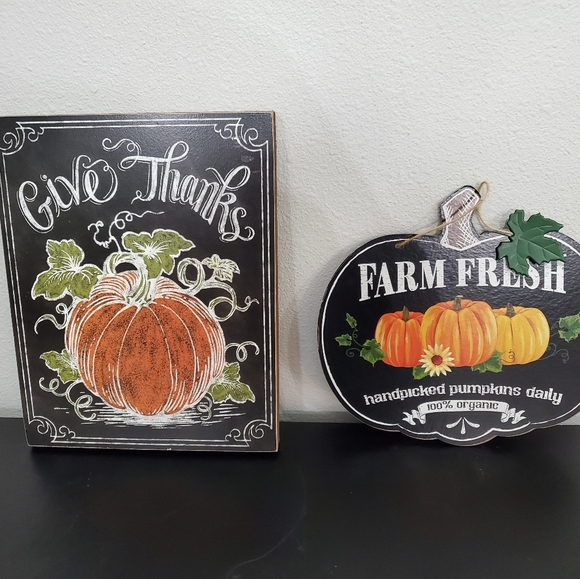 Fall Pumpkin Thanksgiving Decor Signs - Picture 5 of 11